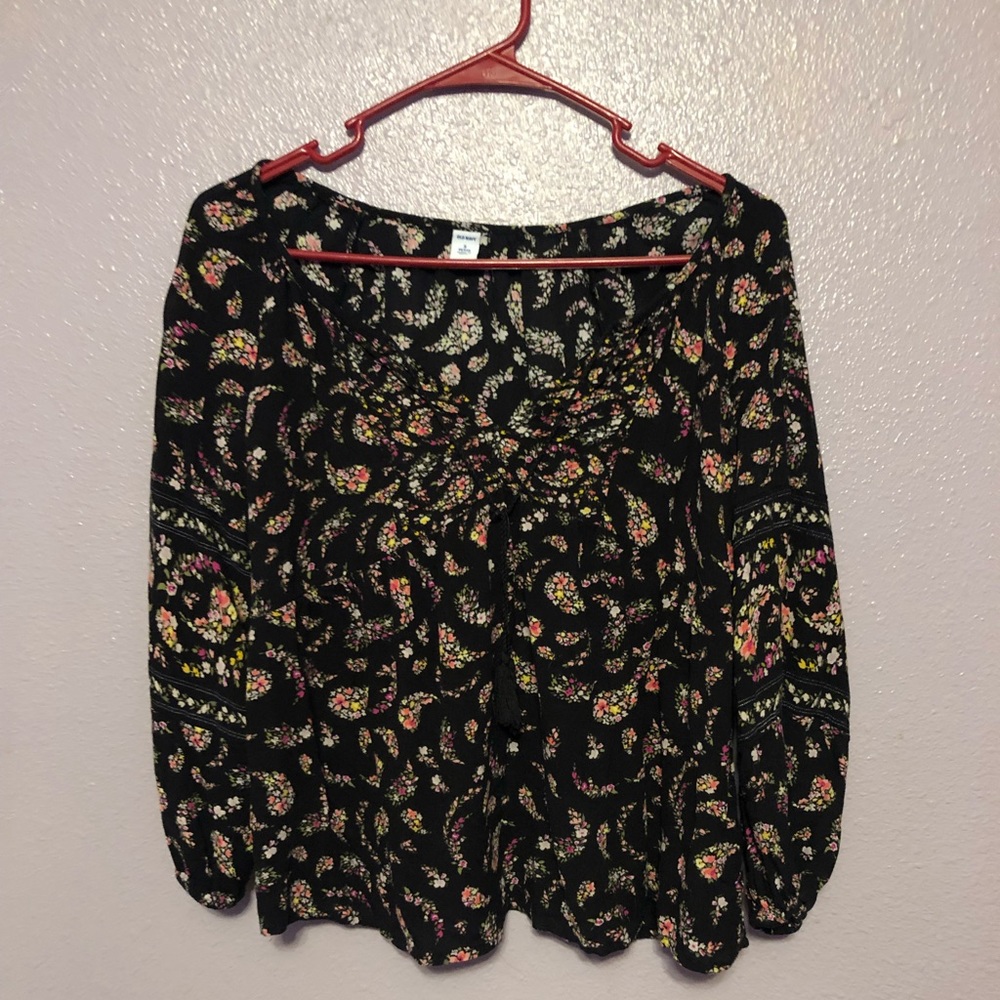 Old Navy Petite Floral Blouse